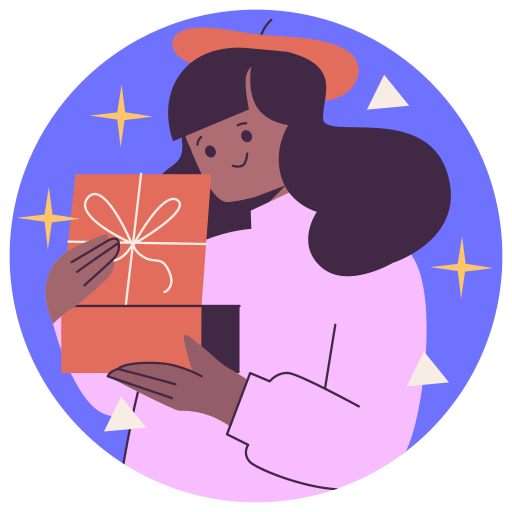 geschenk kostenlos Sticker