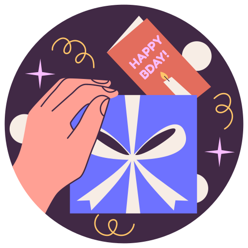 geschenk kostenlos Sticker