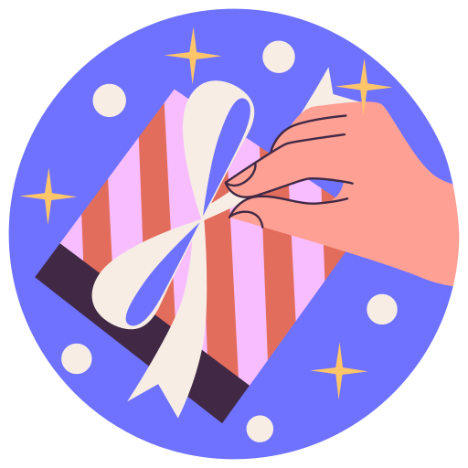 geschenk kostenlos Sticker