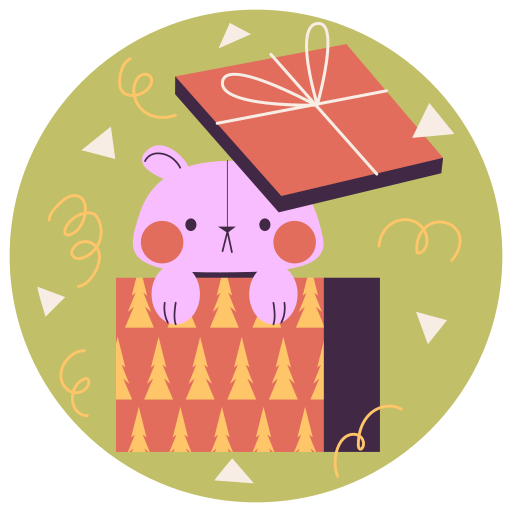 geschenk kostenlos Sticker