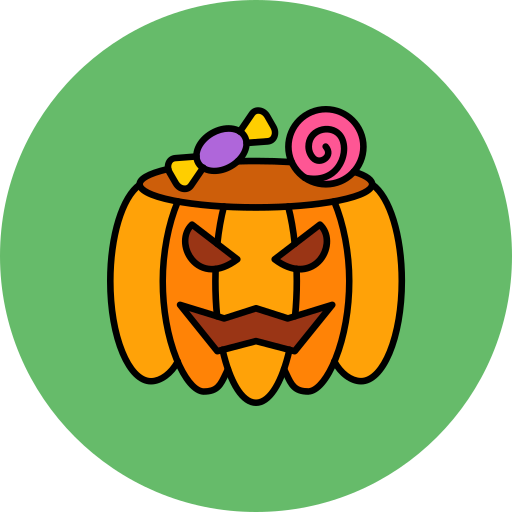 dulce de halloween icono gratis