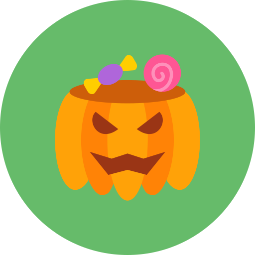 dulce de halloween icono gratis