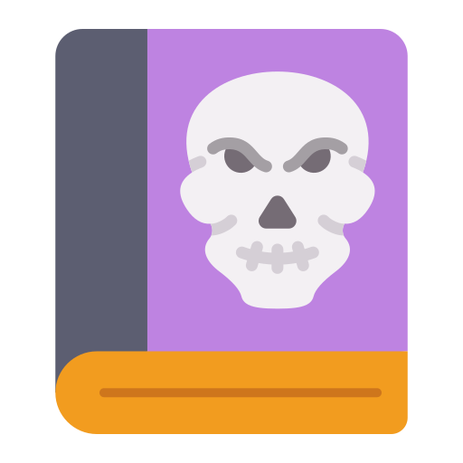 libro de halloween icono gratis