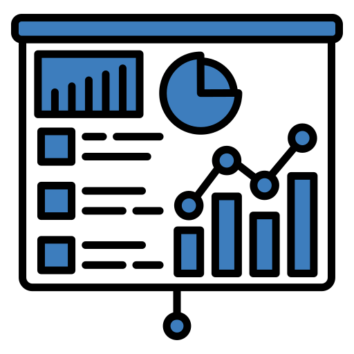 visualización de datos icono gratis