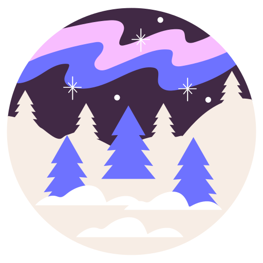 aurora boreal gratis sticker