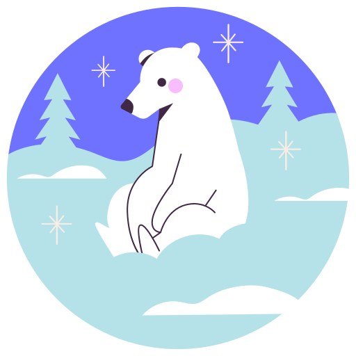 Premium Vector  Polar bear stickers