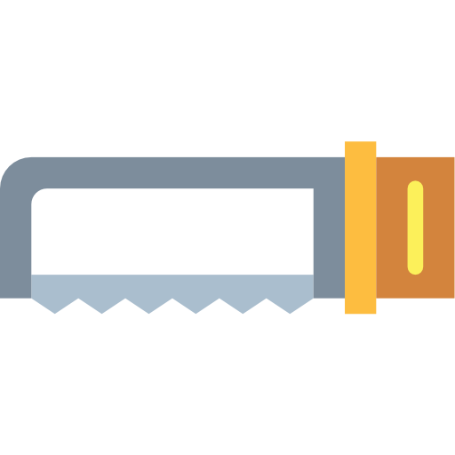 Hacksaw Smalllikeart Flat icon