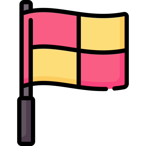 Offside flag free icon