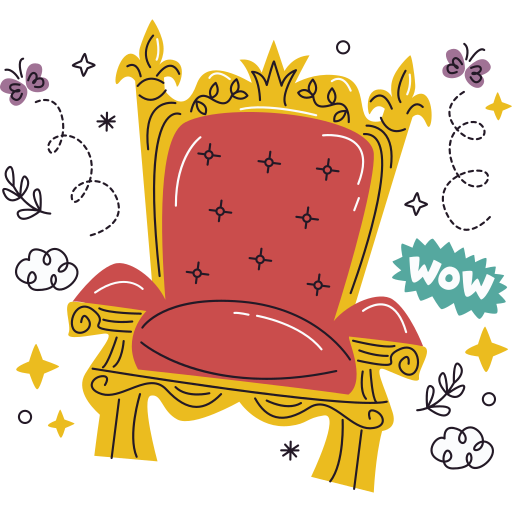 trône gratuit sticker