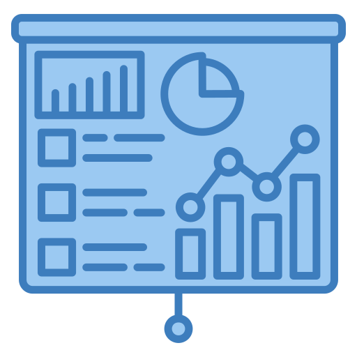 visualización de datos icono gratis