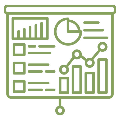 visualización de datos icono gratis