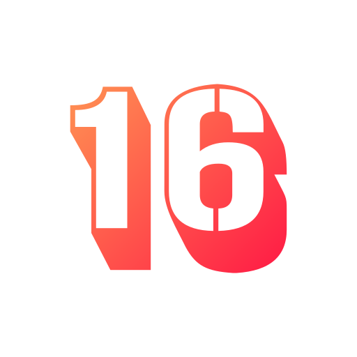número 16 grátis ícone número 16 grátis ícone