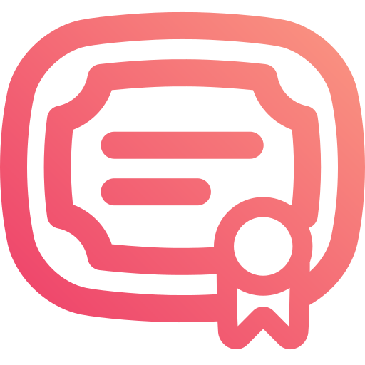 certificado icono gratis