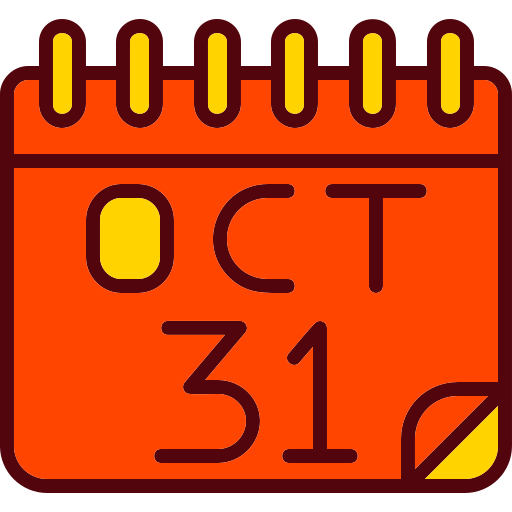 31 de octubre icono gratis