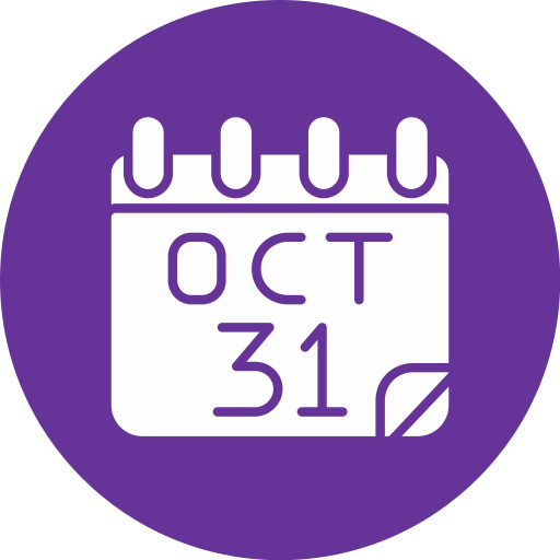 31 de octubre icono gratis