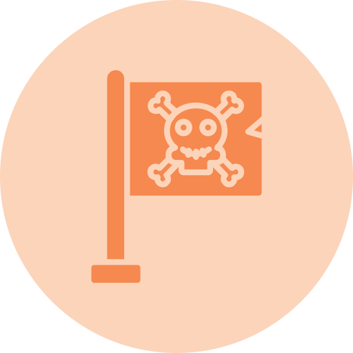 Пиратский флаг бесплатно иконка Пиратский флаг бесплатно иконка