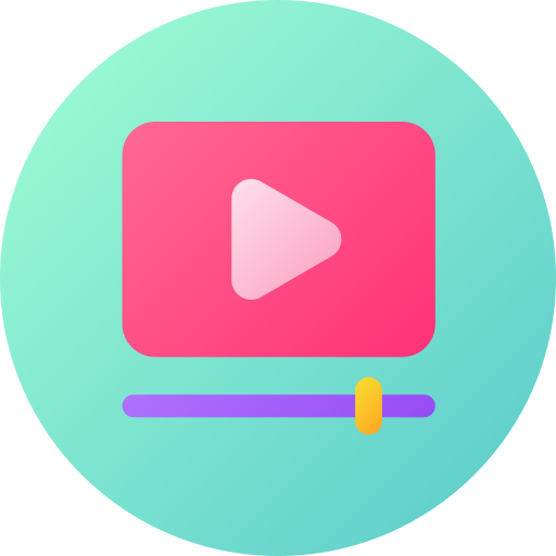 reproductor de video icono gratis