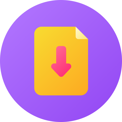 descarga de archivos icono gratis