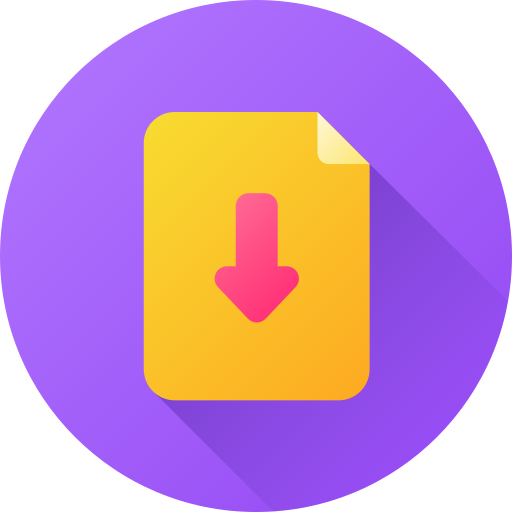 descarga de archivos icono gratis