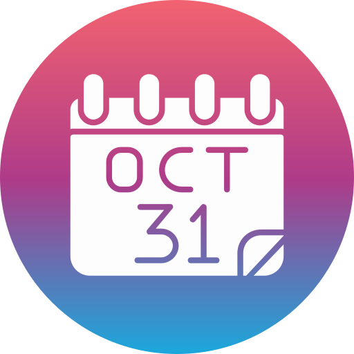 31 de octubre icono gratis