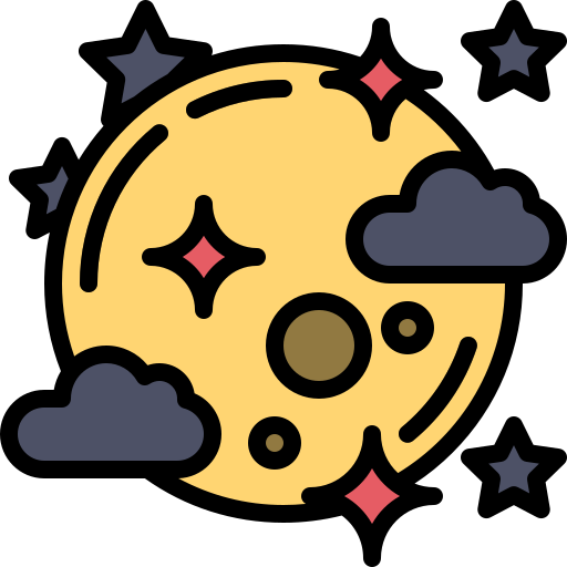 luna llena icono gratis