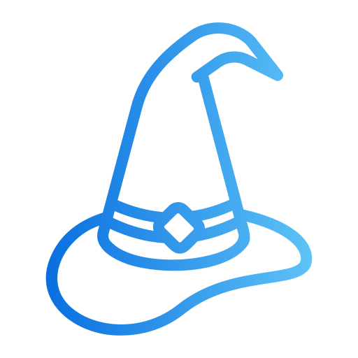 sombrero de bruja icono gratis