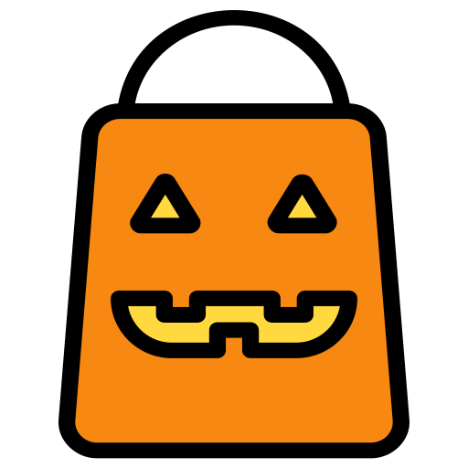 bolsa de halloween icono gratis