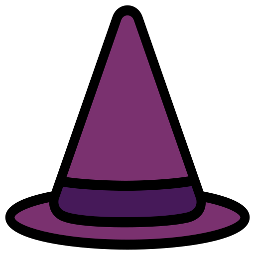 sombrero de bruja icono gratis