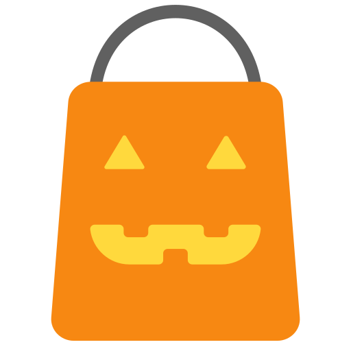 bolsa de halloween icono gratis