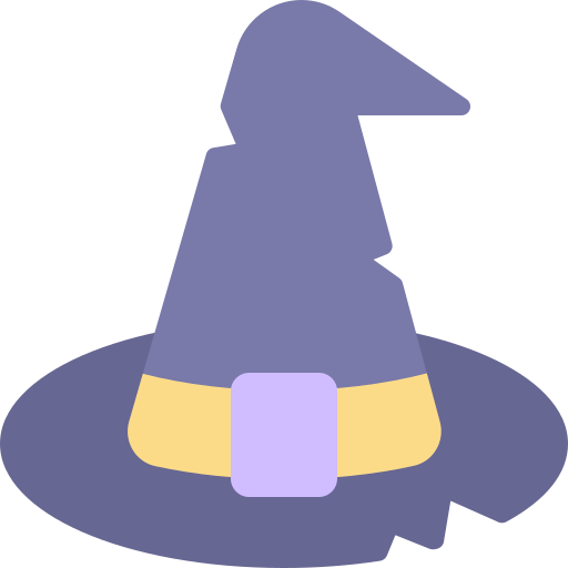 sombrero de bruja icono gratis