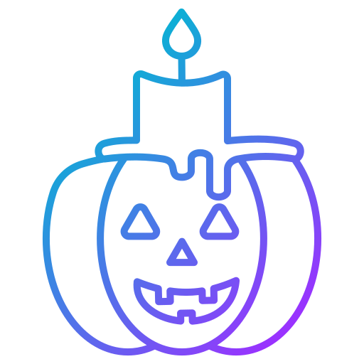 vela de halloween icono gratis