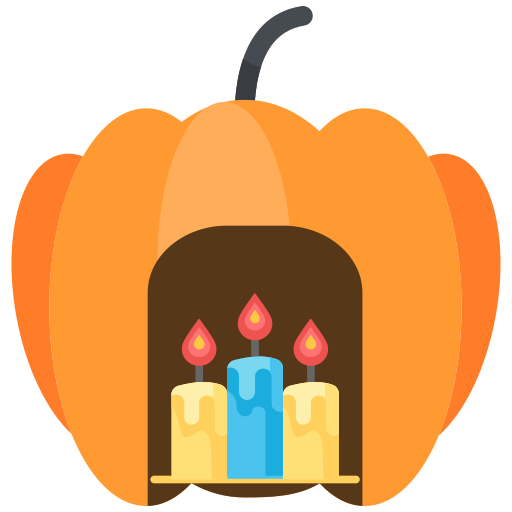 vela de halloween icono gratis