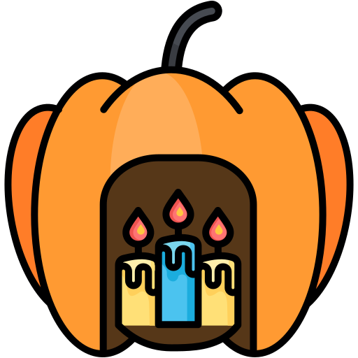 vela de halloween icono gratis