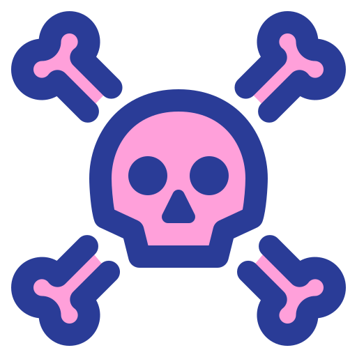 Skull and bones free icon Skull and bones free icon