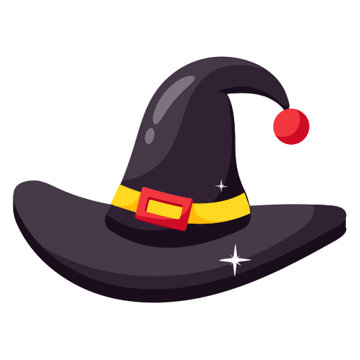 sombrero de bruja icono gratis