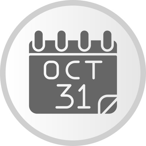 31 de octubre icono gratis