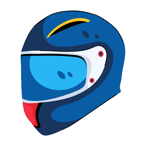 casco de carreras icono gratis