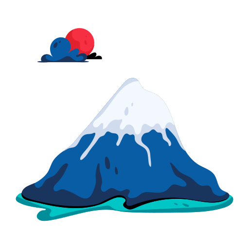 monte fuji icono gratis