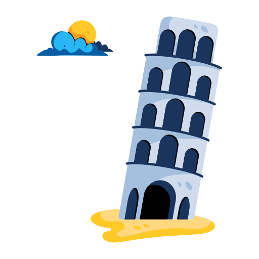 torre de pisa icono gratis