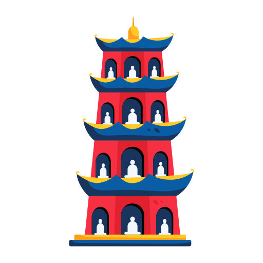 pagoda tran quoc icono gratis