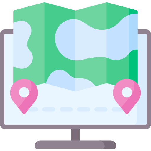 mapa icono gratis