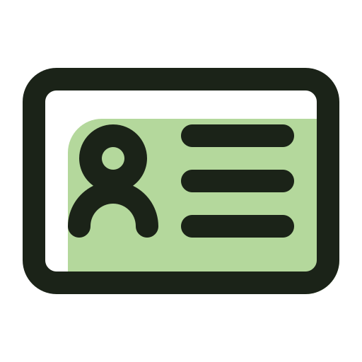 carte d'identité Icône gratuit