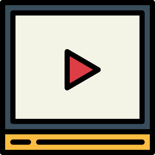 reproductor de video icono gratis