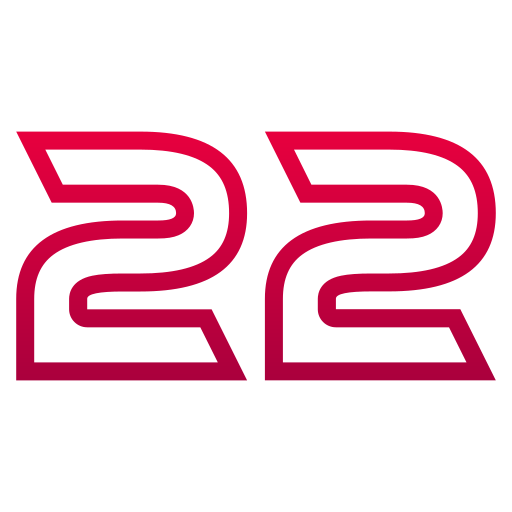 Number 22 free icon Number 22 free icon