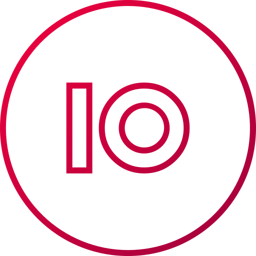 Number 10 free icon Number 10 free icon