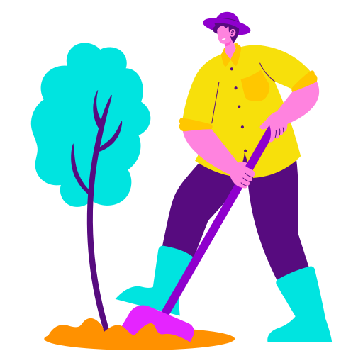 plantação de árvore grátis figurinha