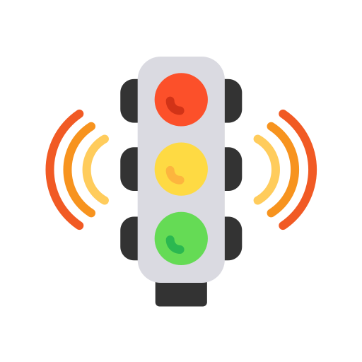 semáforos de control de tráfico icono gratis