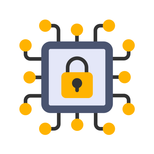 la seguridad cibernética icono gratis