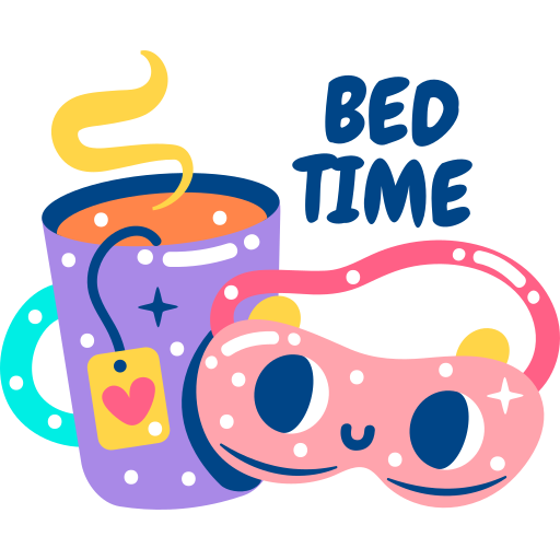 Bedtime free sticker Bedtime free sticker