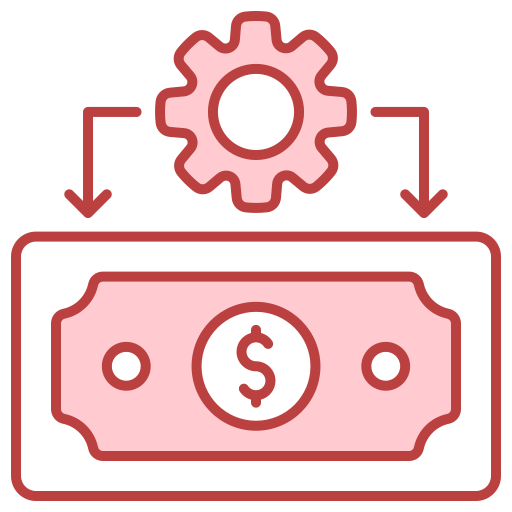 administración del dinero icono gratis